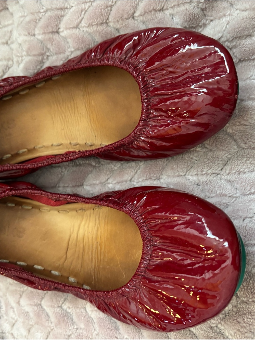 Tieks Ruby Red Patent